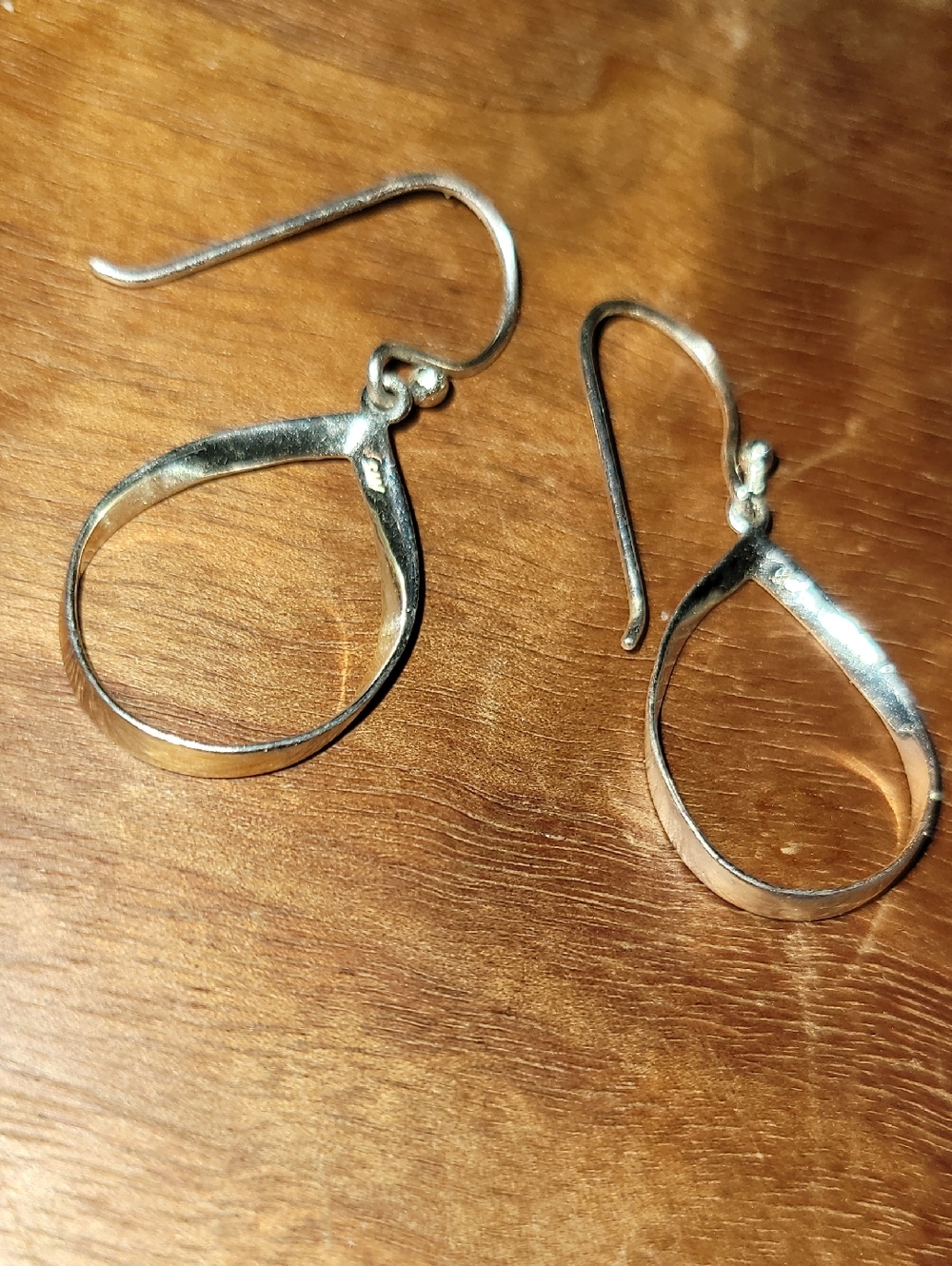 Vintage 925 Silver Teardrop Earrings.